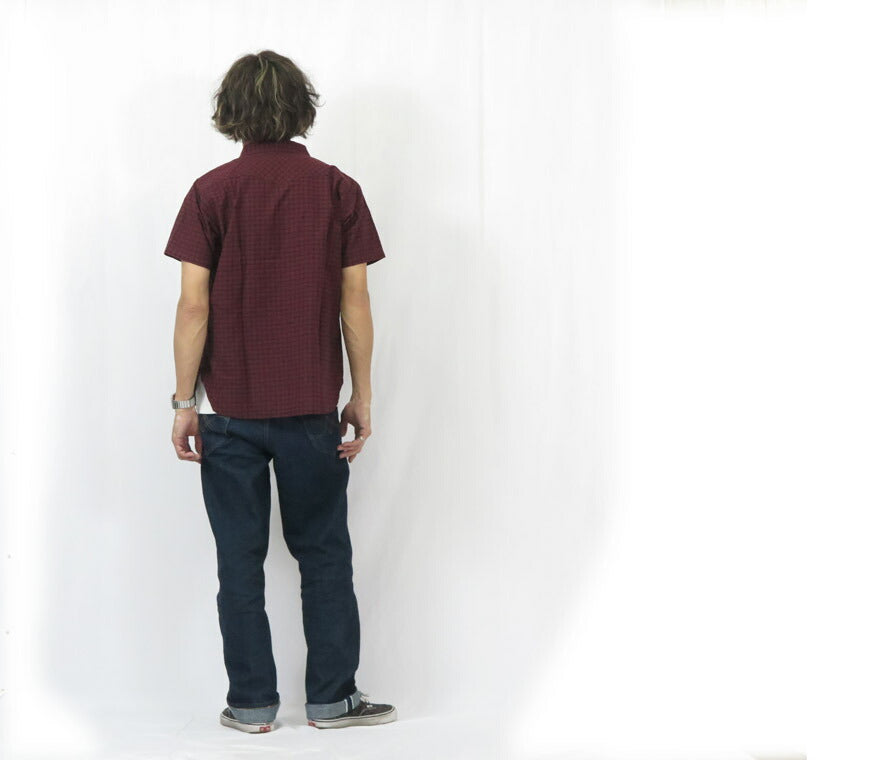 デラックスウェア DELUXEWARE 半袖 チェック柄 ウエスタン シャツ WWS-30S【2025年春夏新作】