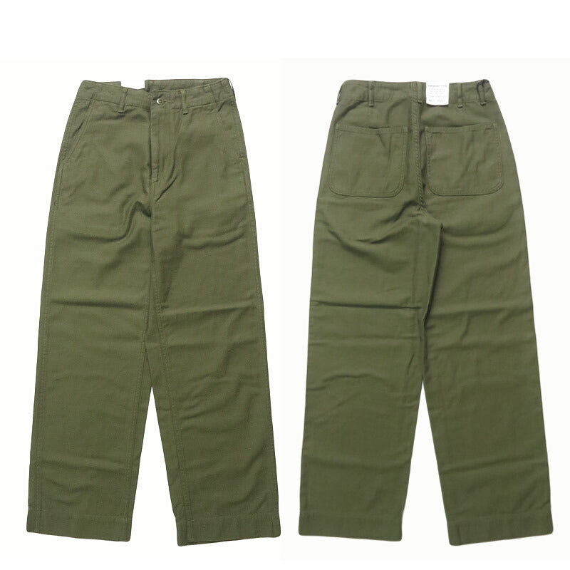 ドミンゴ D.M.G. DOMINGO ルーズバックサテン ミリタリーストレートパンツ14-351T【2025年秋冬新作】