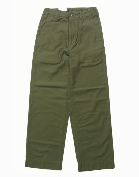 ドミンゴ D.M.G. DOMINGO ルーズバックサテン ミリタリーストレートパンツ14-351T【2025年秋冬新作】