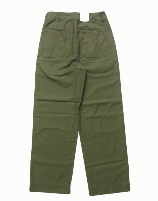 ドミンゴ D.M.G. DOMINGO ルーズバックサテン ミリタリーストレートパンツ14-351T【2025年秋冬新作】
