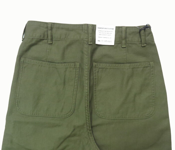 ドミンゴ D.M.G. DOMINGO ルーズバックサテン ミリタリーストレートパンツ14-351T【2025年秋冬新作】