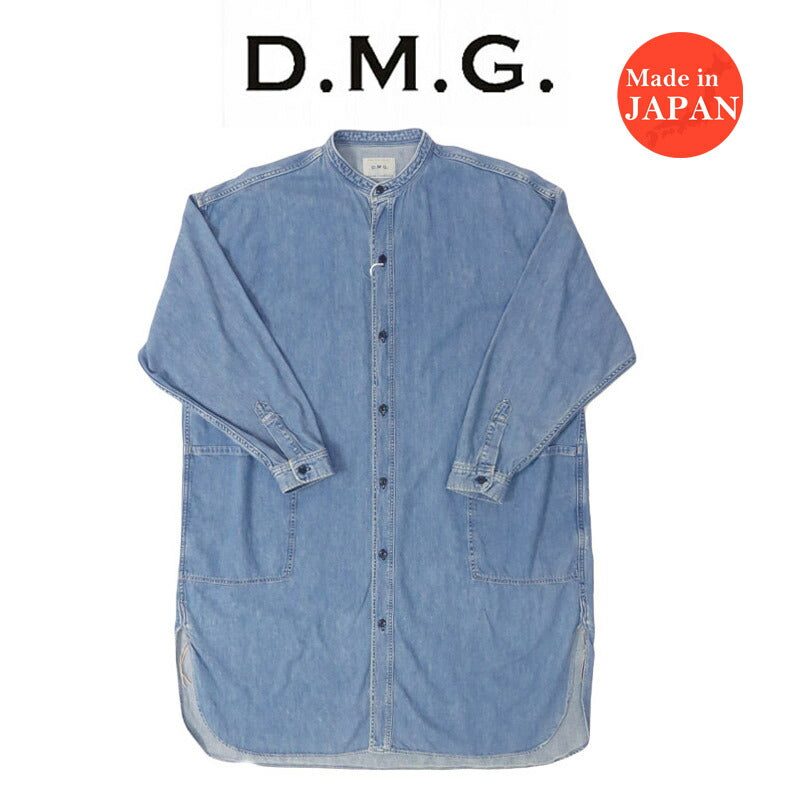 ドミンゴ D.M.G. DOMINGO 6oz デニム オーバーシャツ ブルー 16-826e 【2025年春夏新作】