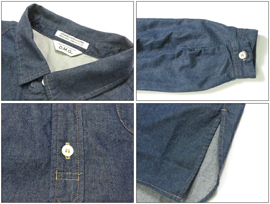 ドミンゴ D.M.G. DOMINGO 5ozデニム ナチュラルシャツ 長袖 16-842E 【2025年秋冬新作】