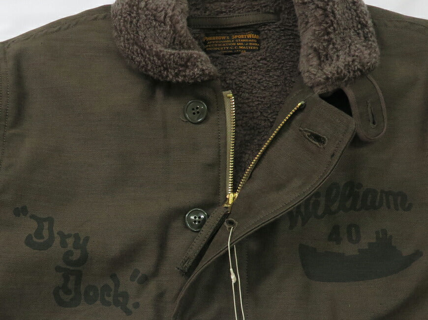 フェローズ PHERROW'S N-1 デッキ ジャケット ミリタリー スコードロンデコレーション 24W-P.N-1(Deco) 2024-25年秋冬新作