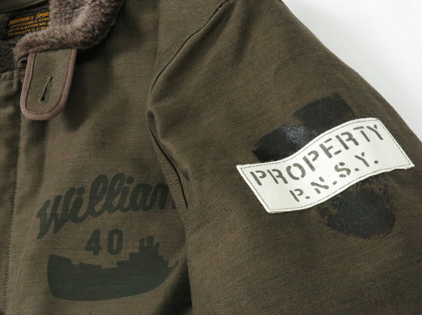 フェローズ PHERROW'S N-1 デッキ ジャケット ミリタリー スコードロンデコレーション 24W-P.N-1(Deco) 2024-25年秋冬新作