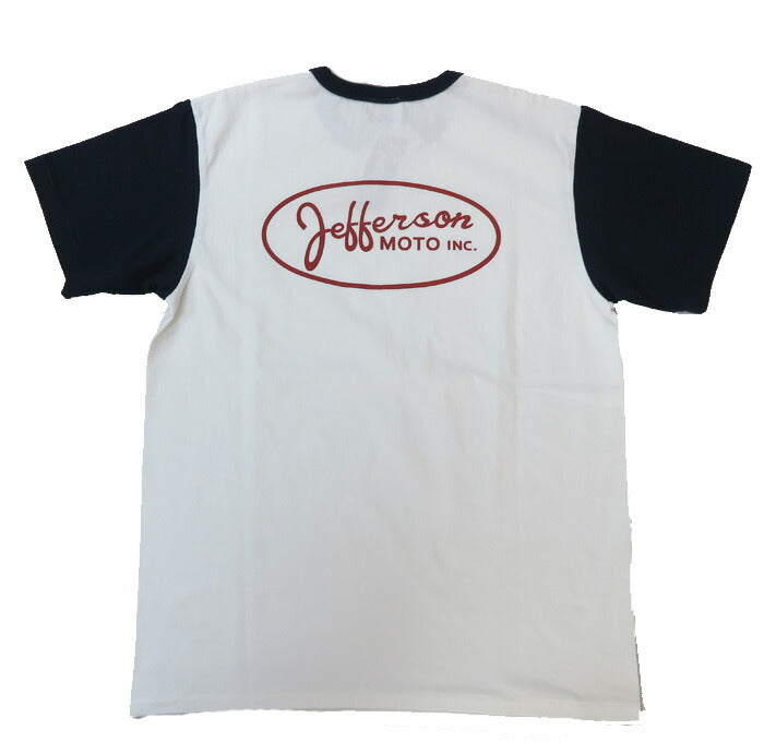 フェローズ PHERROW'S 半袖 Tシャツ バックプリント ロゴ「Jefferson」25S-PMT-TT1
