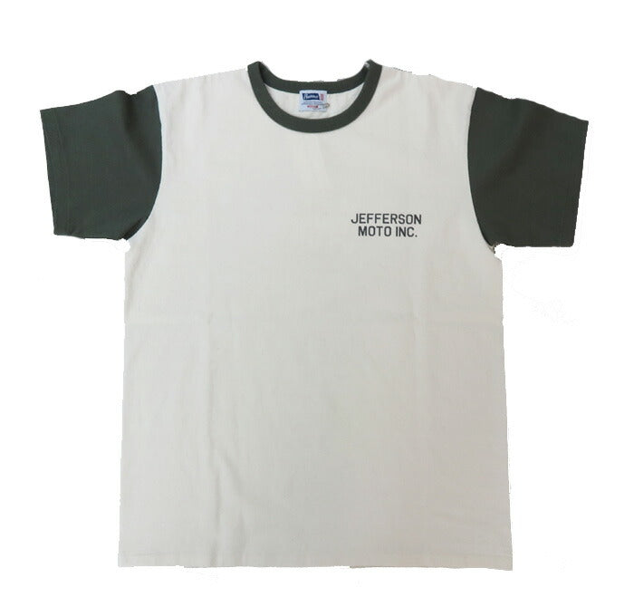 フェローズ PHERROW'S 半袖 Tシャツ バックプリント ロゴ「Jefferson」25S-PMT-TT1