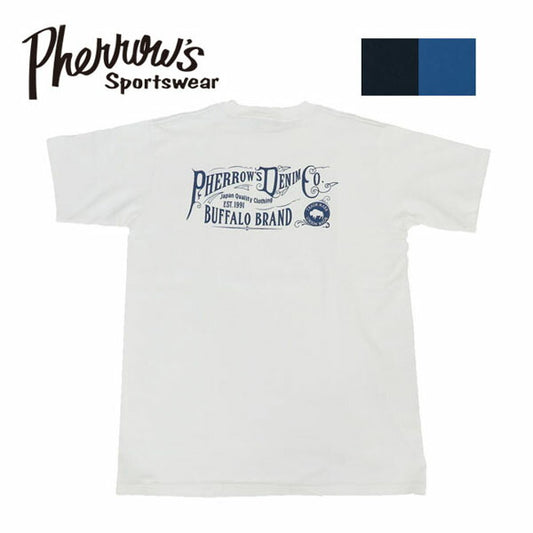 フェローズ PHERROW'S 半袖 プリントTシャツ  バックプリント 25S-PPT1【2025年春夏新作】