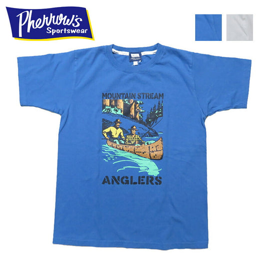 フェローズ PHERROW'S 半袖 プリントTシャツ 「MOUNTAIN STREAM 」25S-PT12【2025年春夏新作】