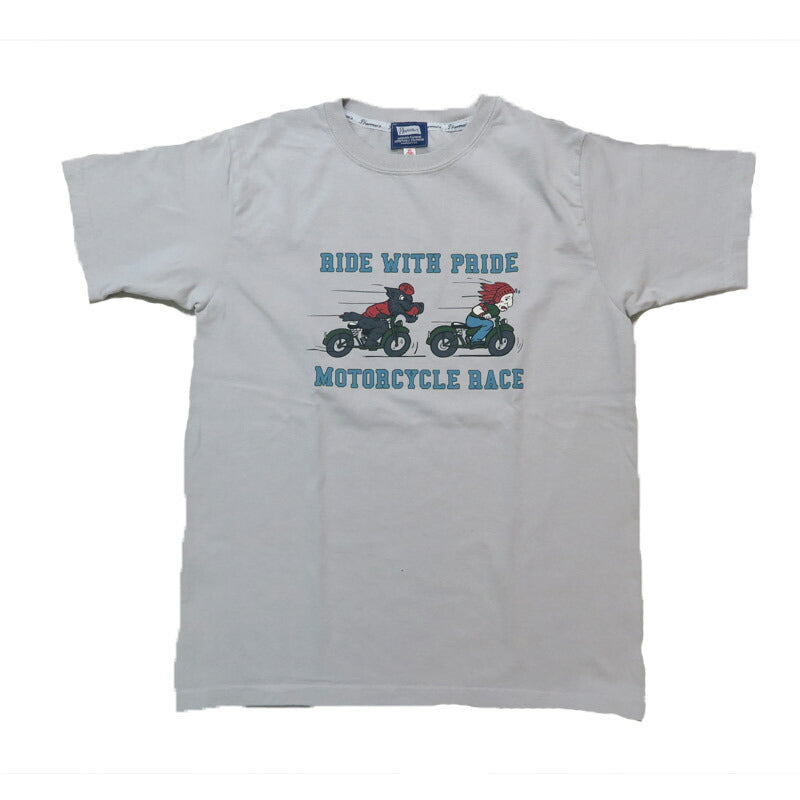 フェローズ PHERROW'S 半袖 プリントTシャツ 「RIDE WITH PRIDE 」25S-PT14【2025年春夏新作】