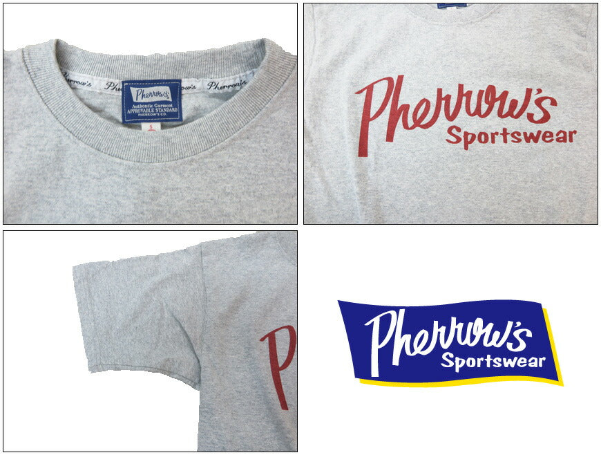 フェローズ PHERROW'S 半袖 Tシャツ プリント ロゴ「Pherrow's」25S-PT1 【2025年春夏新作】