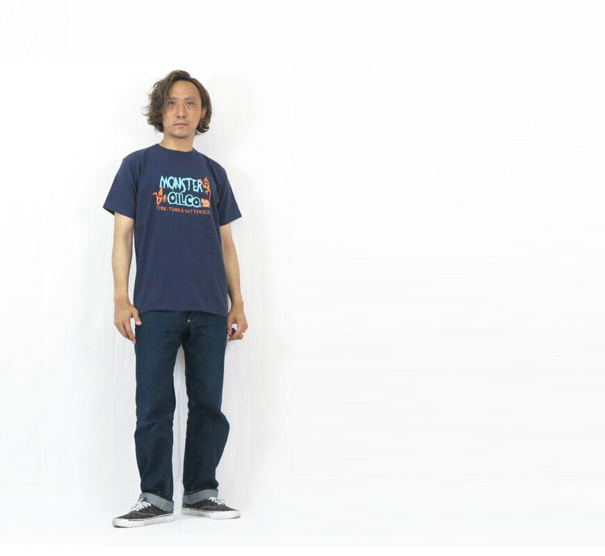 フェローズ PHERROW'S 半袖 プリントTシャツ「MONSTER OIL Co.」25S-PT31【2025年春夏新作】