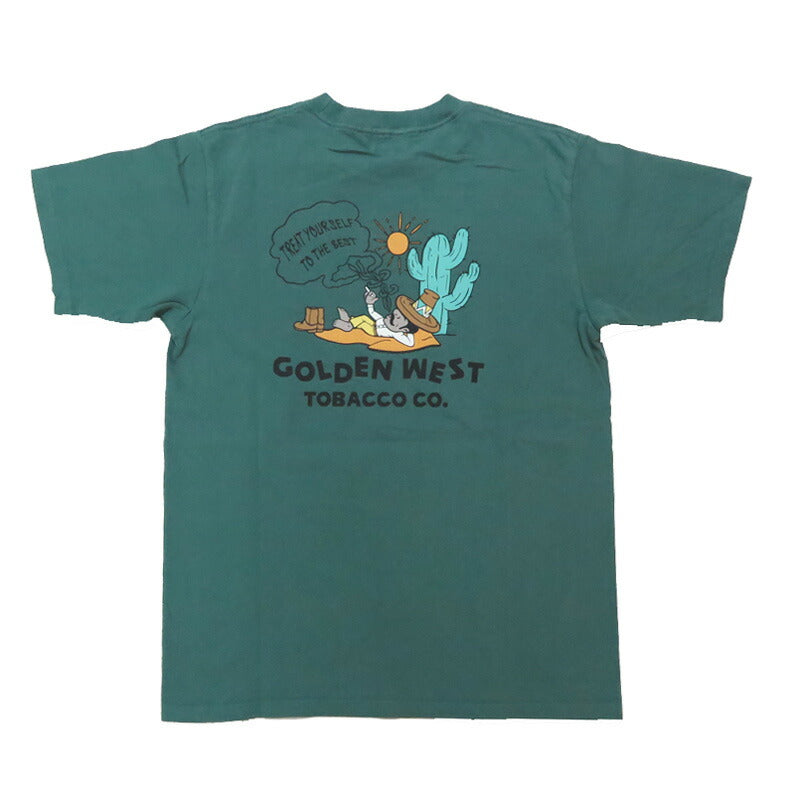 フェローズ PHERROW'S 半袖 Tシャツ バックプリント 「GOLDEN WEST」25S-PT9【2025年春夏新作】