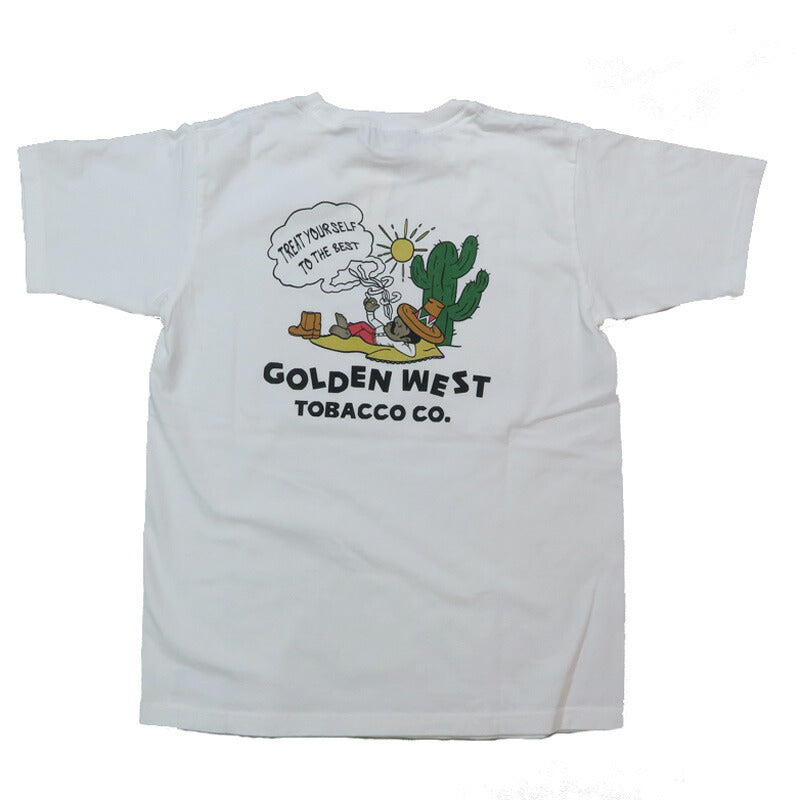 フェローズ PHERROW'S 半袖 Tシャツ バックプリント 「GOLDEN WEST」25S-PT9【2025年春夏新作】