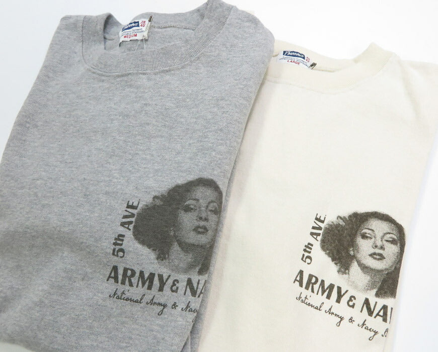 フェローズ PHERROW'S 長袖 Tシャツ プリント ARMY&NAVY 25W-PLT4 【2025年秋冬新作】