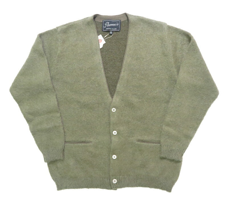 フェローズPherrow'sポケット付きモヘアカーディガン25W-PMSC1【2025年秋冬新作】