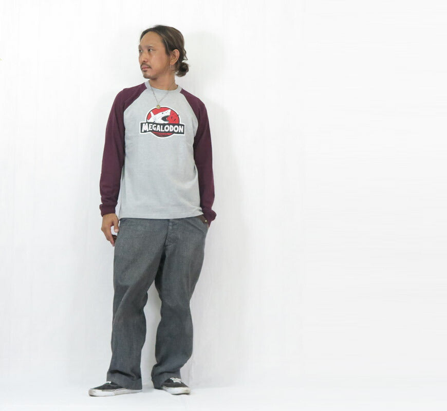 フェローズ PHERROW'S 長袖 Tシャツ プリントラグランスリーブ