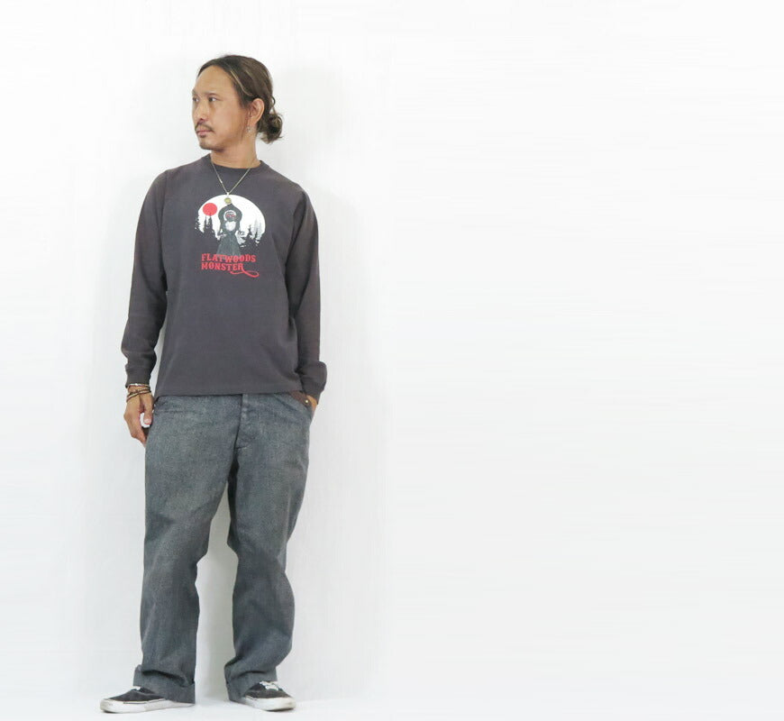 フェローズ PHERROW'S 長袖 Tシャツ プリントラグランスリーブ