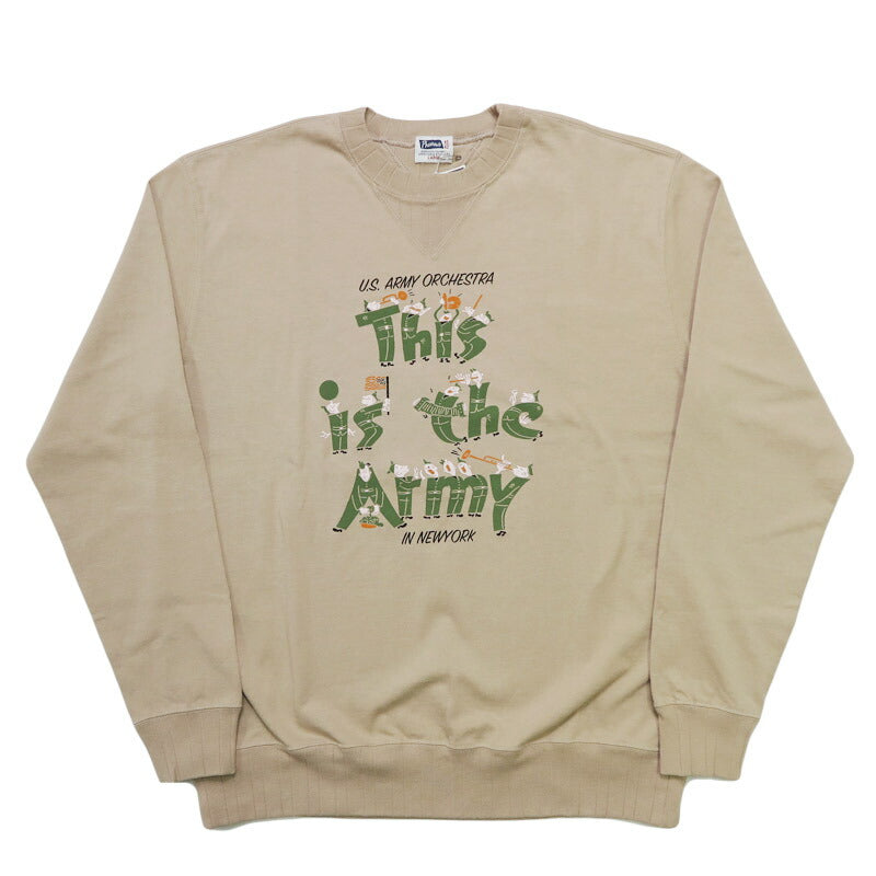 フェローズ PHERROW'S 長袖 Tシャツ プリント "This is the Army" 25W-PVGS1 【2025年秋冬新作】