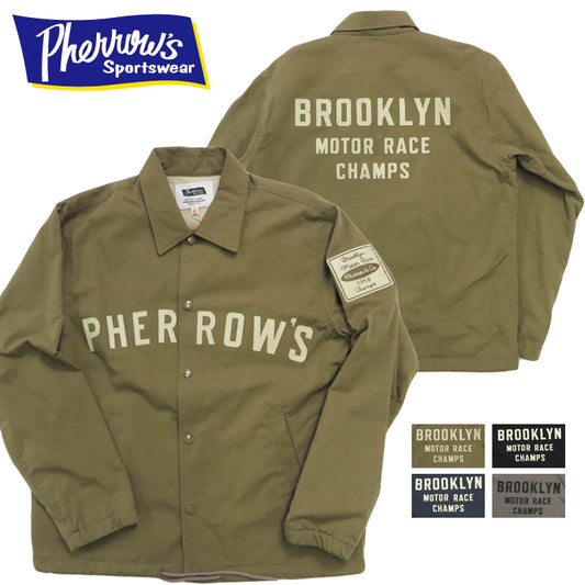 フェローズ PHERROW'S  コーチ ジャケット コットン ナイロン ウインドブレーカー 26S-PCCJ1 【2026年春夏新作】