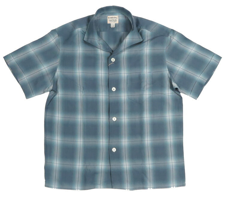 フェローズ Pherrow's 半袖 イタリアンカラー チェック柄 テンセル シャツ 26S-PICS2 【2026年春夏新作】