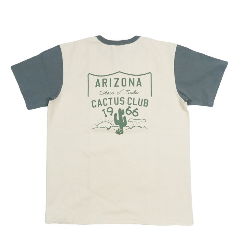 フェローズ PHERROW'S 半袖 Tシャツ プリント「ARIZONA CACTUS CLUB」 26S-PMT-TT2【2026年春夏新作】
