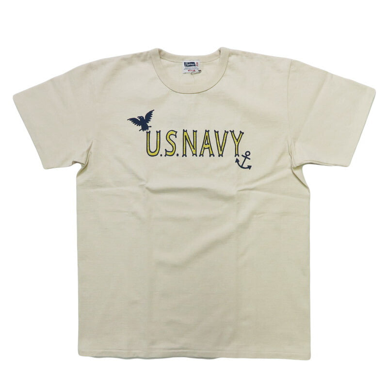 フェローズ PHERROW'S Camiseta de manga corta con estampado「U.S.NAVY」 26S-PMT4【2026年春夏新作】
