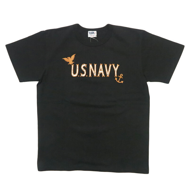 フェローズ PHERROW'S Camiseta de manga corta con estampado「U.S.NAVY」 26S-PMT4【2026年春夏新作】