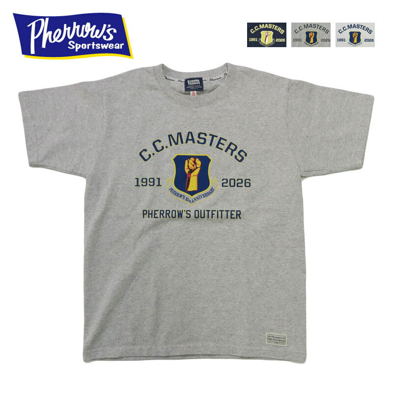 フェローズ PHERROW'S 半袖 L-2A 35th Anniversary SST Tシャツ プリント 「C.C.MASTERS」 26S-PT-L-2A【2026年春夏新作】