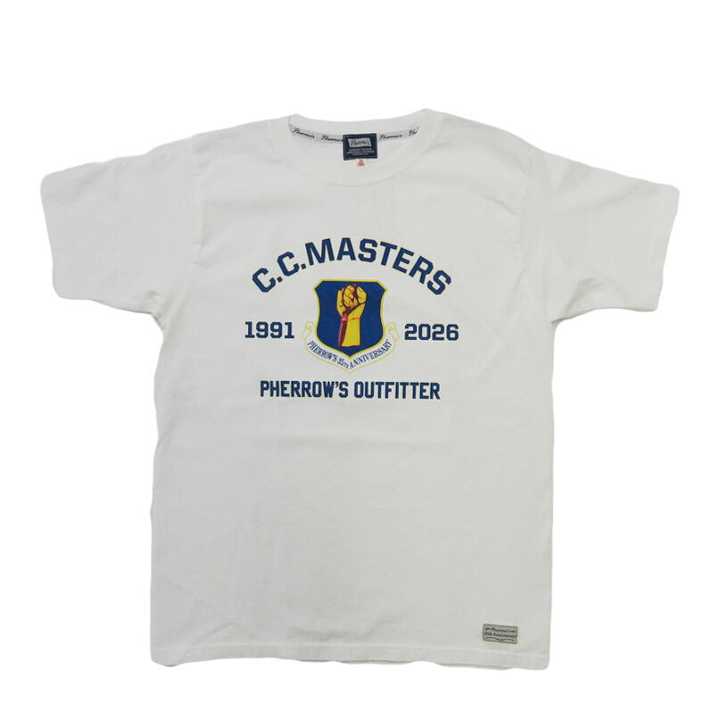 フェローズ PHERROW'S 半袖 L-2A 35th Anniversary SST Tシャツ プリント 「C.C.MASTERS」 26S-PT-L-2A【2026年春夏新作】