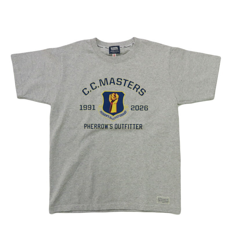フェローズ PHERROW'S 半袖 L-2A 35th Anniversary SST Tシャツ プリント 「C.C.MASTERS」 26S-PT-L-2A【2026年春夏新作】