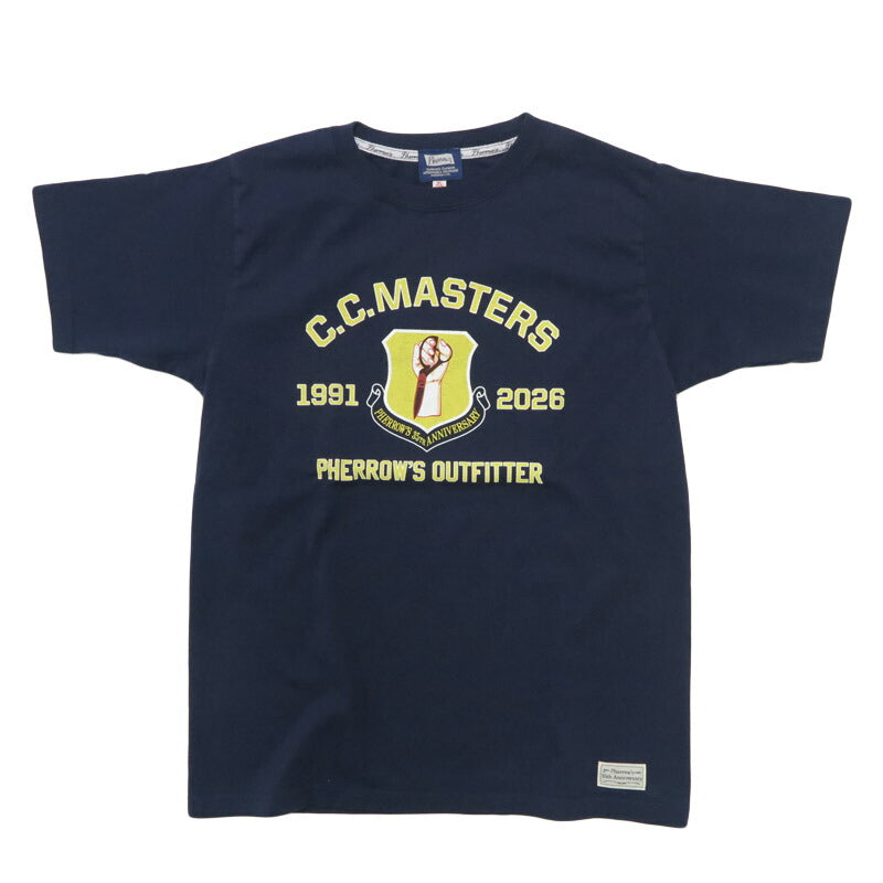 フェローズ PHERROW'S 半袖 L-2A 35th Anniversary SST Tシャツ プリント 「C.C.MASTERS」 26S-PT-L-2A【2026年春夏新作】