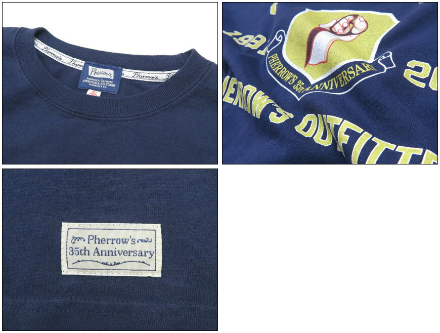 フェローズ PHERROW'S 半袖 L-2A 35th Anniversary SST Tシャツ プリント 「C.C.MASTERS」 26S-PT-L-2A【2026年春夏新作】