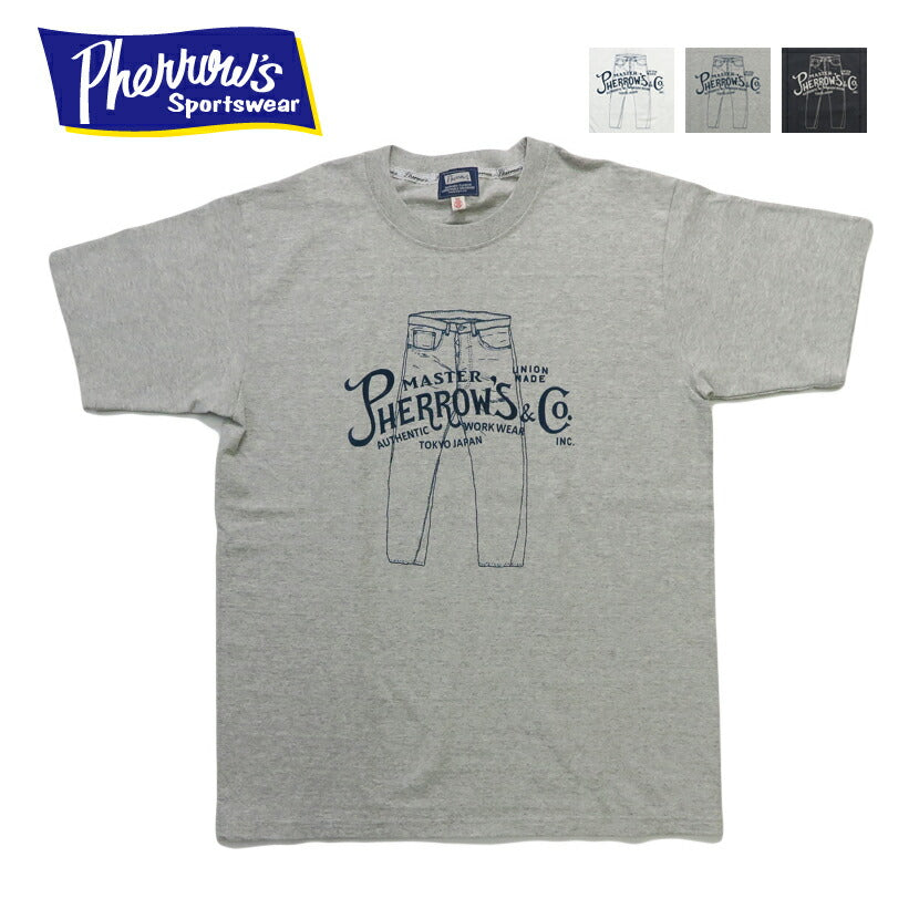 フェローズ PHERROW'S 半袖 Tシャツ プリント ロゴ 「Pherrow's」 26S-PT3【2026年春夏新作】