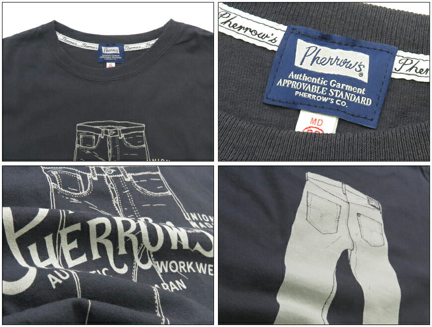 フェローズ PHERROW'S 半袖 Tシャツ プリント ロゴ 「Pherrow's」 26S-PT3【2026年春夏新作】