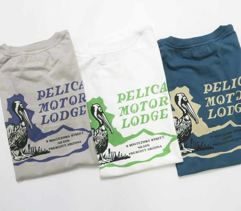 フェローズ PHERROW'S 半袖 Tシャツ プリント 「PELICAN MOTOR LODGE」 26S-PT7【2026年春夏新作】