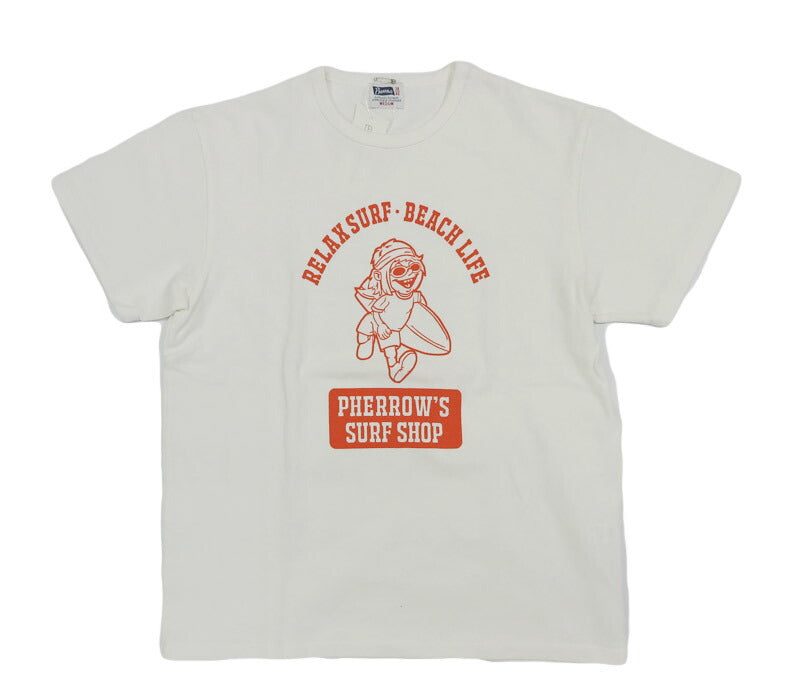 フェローズ PHERROW'S 半袖 Tシャツ 26S-PTP3 「SURF SHOP」プリント 26S-PTP3【2026年春夏新作】