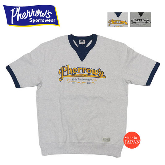 フェローズ PHERROW'S 半袖 Tシャツ 35周年プリントモデル 26S-PVGT-35TH【2026年春夏新作】