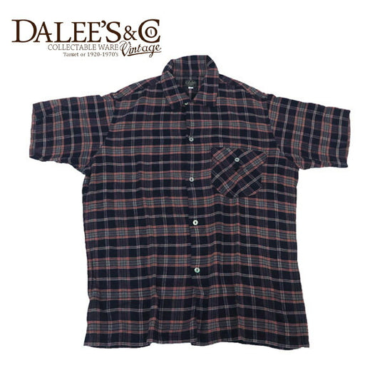 DALLES & CO ダリーズ＆コー Huco.S 1910s RAYON SHIRT 半袖 レーヨンシャツ チェック デラックスウェア DELUXEWARE 2C0062【2025年春夏新作】