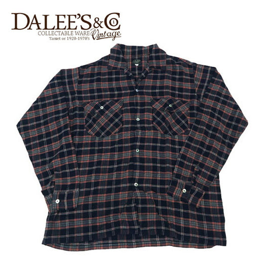 DALLES & CO ダリーズ＆コー Huco.L 1910s RAYON SHIRT 長袖 レーヨンシャツ チェック デラックスウェア DELUXEWARE 2C0063【2025年春夏新作】
