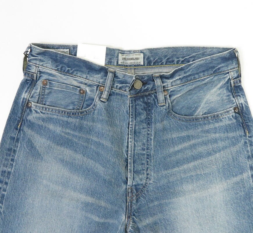スペルバウンド SPELLBOUND 12oz 5p セルヴィッジデニム ジーンズ レギュラーストレート ユーズドウォッシュ 40-701C【2025年春夏新作】
