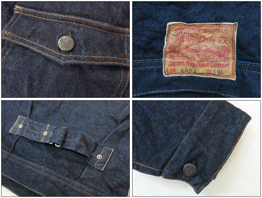 フェローズ Pherrow's  ファーストタイプ デニム ジャケット 1st ジージャン 400J【2025年春夏新作】