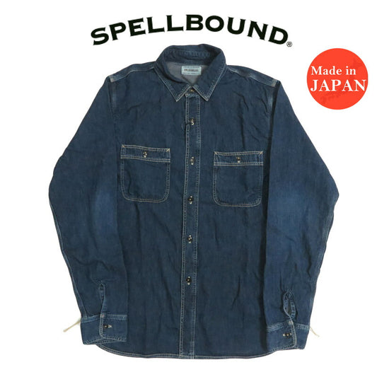 スペルバウンド SPELLBOUND 長袖 6ozデニム オーセンティックワークシャツ ブラスト 47-702E【2025年春夏新作】
