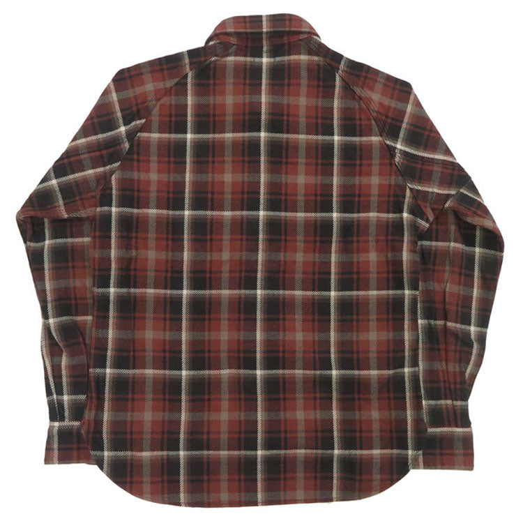 デラックスウェア DELUXEWARE 長袖 シャツ チェック ラグランスリーブ ”DELUXE STYLE SHIRT” 7649B【2024-25年秋冬新作】