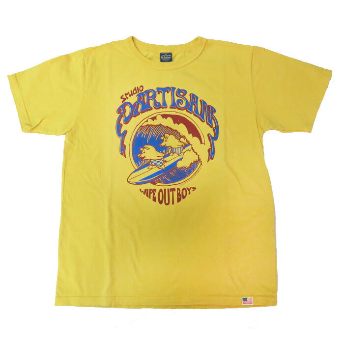 STUDIO D'ARTISAN 半袖 Tシャツ USボディ プリント「WIPE OUT BOYS」8168B 【2025年春夏新作】