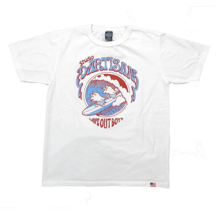 STUDIO D'ARTISAN 半袖 Tシャツ USボディ プリント「WIPE OUT BOYS」8168B 【2025年春夏新作】