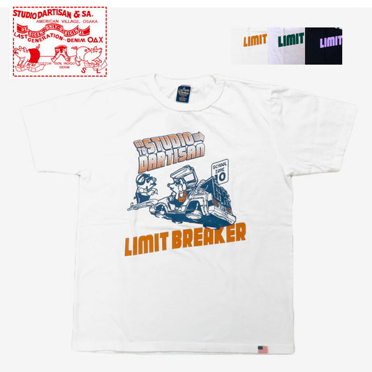 ダルチザン ステュディオ・ダ・ルチザン STUDIO D'ARTISAN 半袖 Tシャツ USボディ プリント「LIMIT BREAKER」8180A 【2025年春夏新作】