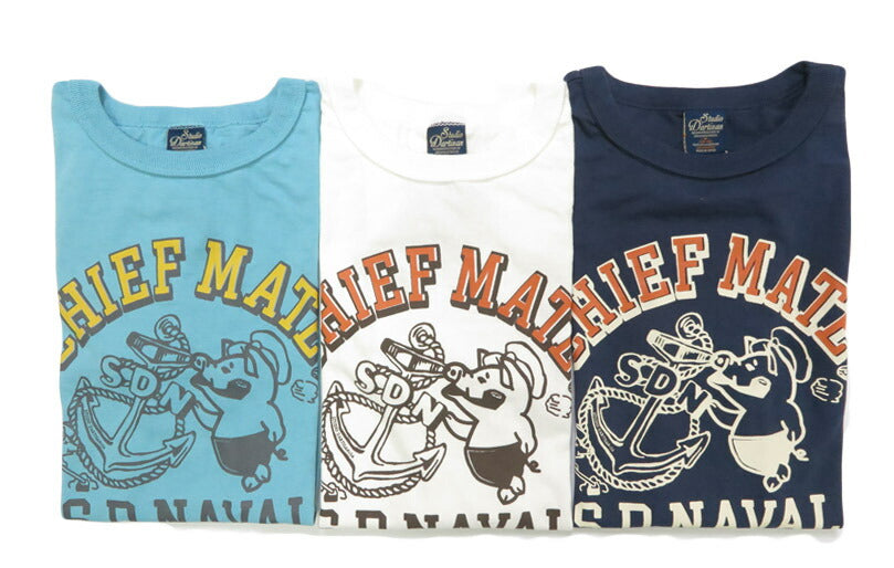 ダルチザン ステュディオ・ダ・ルチザン STUDIO D'ARTISAN 半袖 Tシャツ USボディ プリント「CHIEF MATE」8182A 【2025年春夏新作】