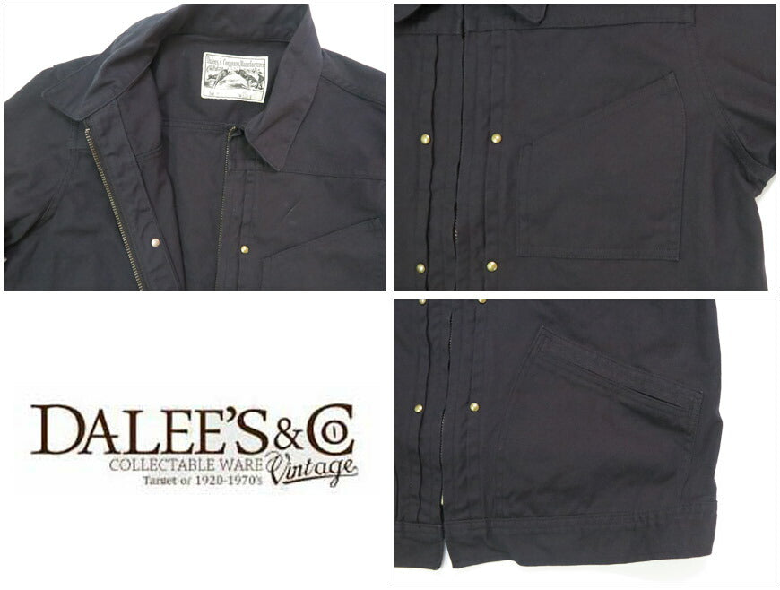 DALLES & CO ダリーズ＆コー 30s デニム ジップ ジャケット デラックスウェア DELUXEWARE 81B 【2025年秋冬新作】