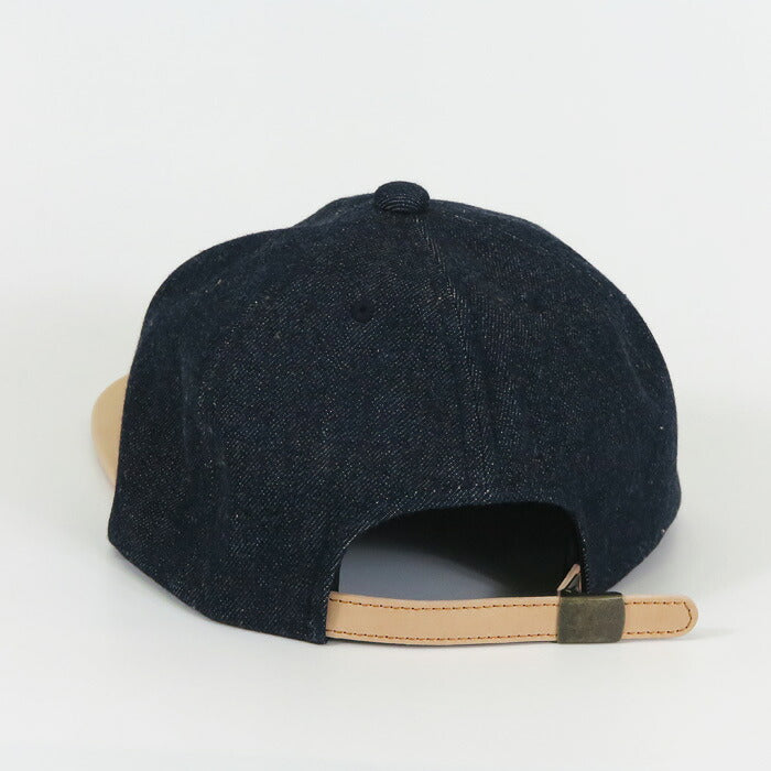 JELADO × BRUNEL ＆ Co. HATMAKERS レザー / デニム ベースボール キャップ 白タグ Last Resort ジェラード ブルーネル AB21750